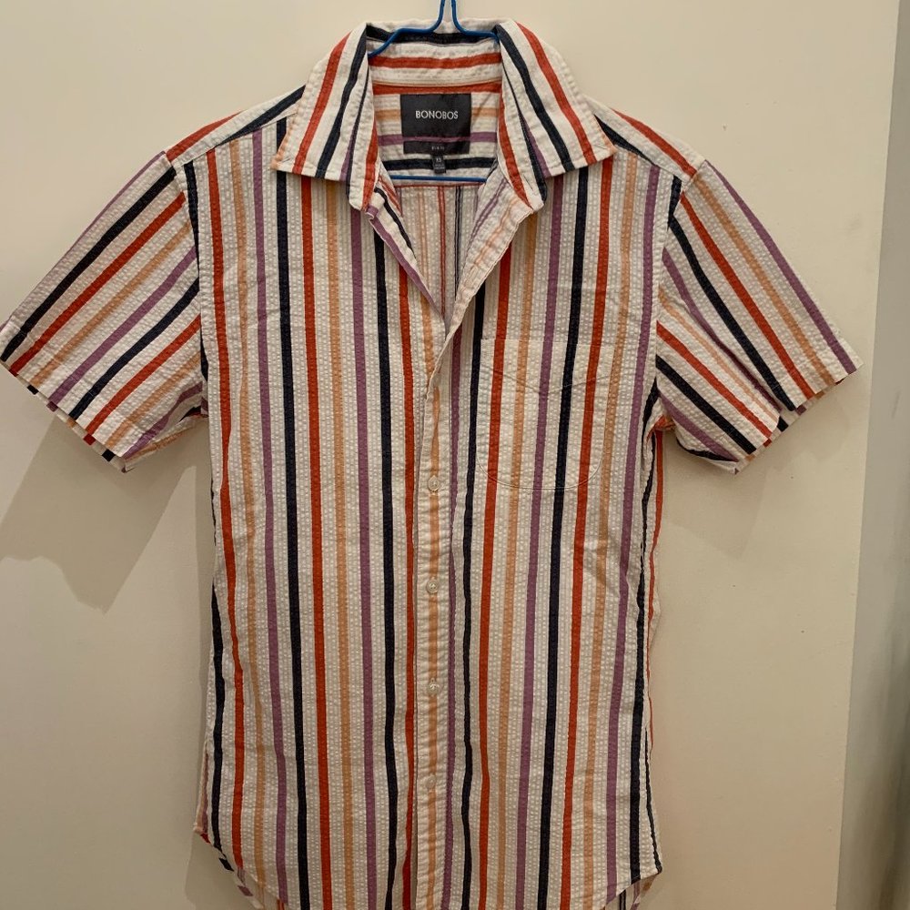 Bonobos Candy Stripe Riviera Short Sleeve